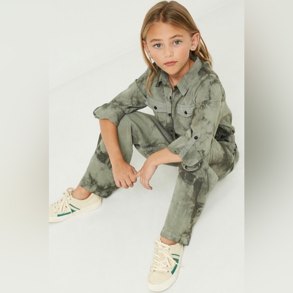 :Girls Garment Tie-Dye Jumper